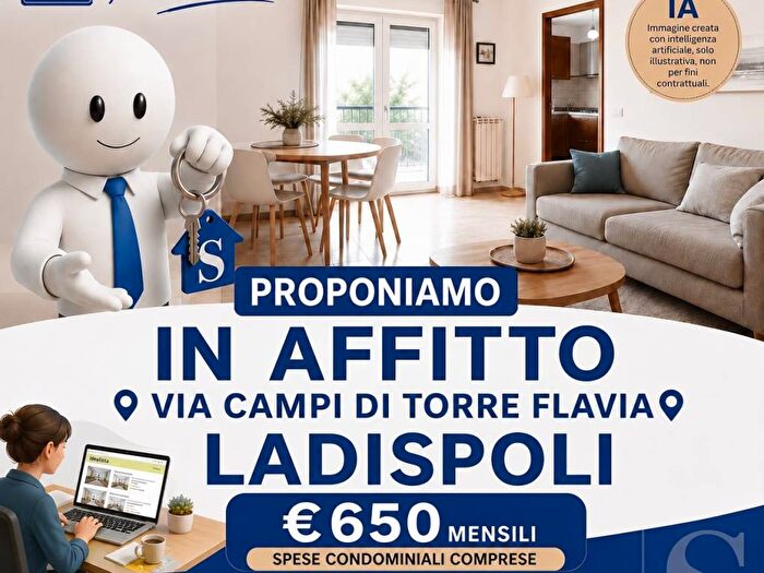 Casa bilocale in affitto in Via Campi di Torre Flavia, Zona Domitilla, Ladispoli