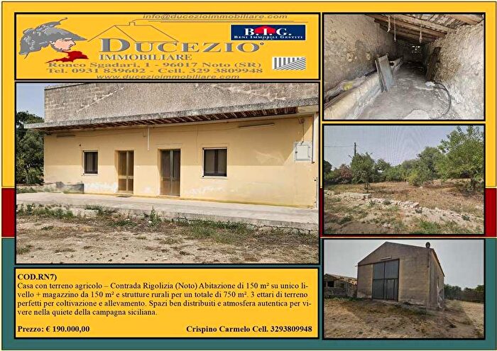 Casa quadrilocale in vendita in Loc Testa dell Acqua Sn, Noto