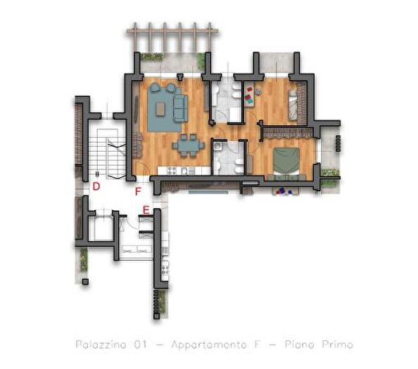 Appartamento trilocale in vendita in Via Antonio Stoppani, Locate Varesino