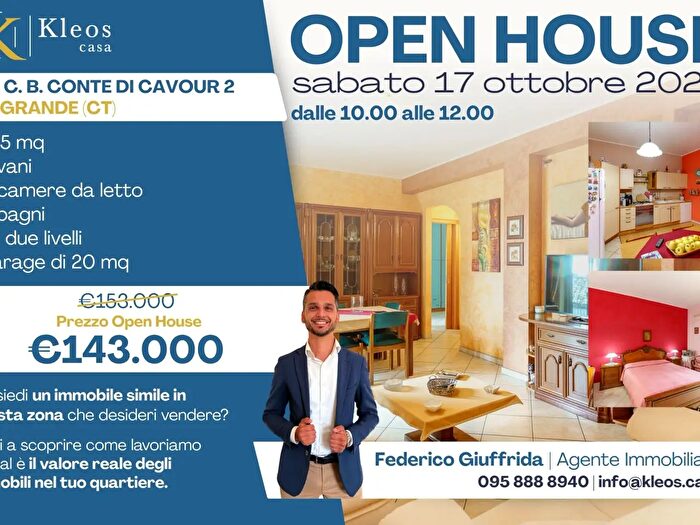 Appartamento quadrilocale in vendita in Via Camillo Benso Conte di Cavour, Viagrande