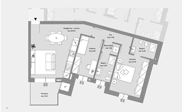 Appartamento trilocale in vendita in Via G Impastato, Castel Maggiore