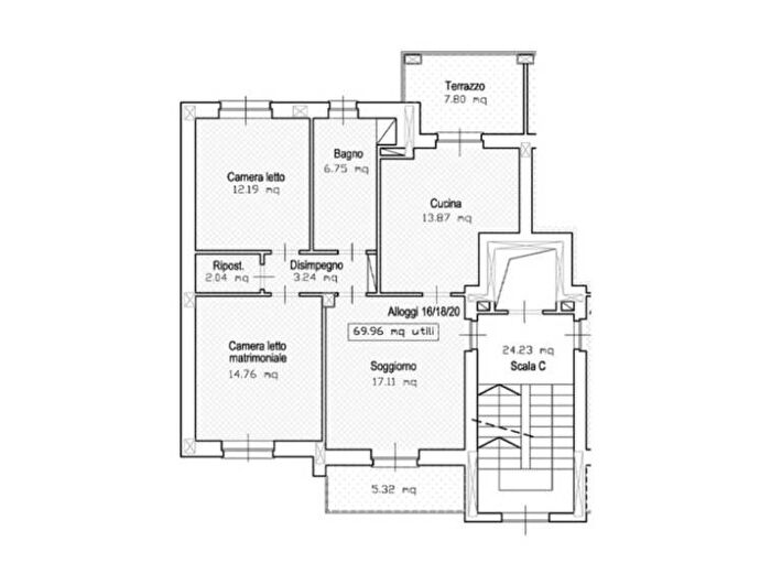 Appartamento quadrilocale in affitto in Via Ticino, San Fedele, Asti