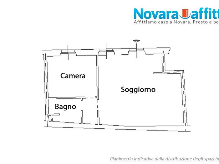 Appartamento bilocale in affitto in Corso Camillo Benso di Cavour, Centro Storico, Novara