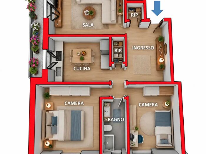 Appartamento con 6 locali in vendita in Via Struppa, Genova
