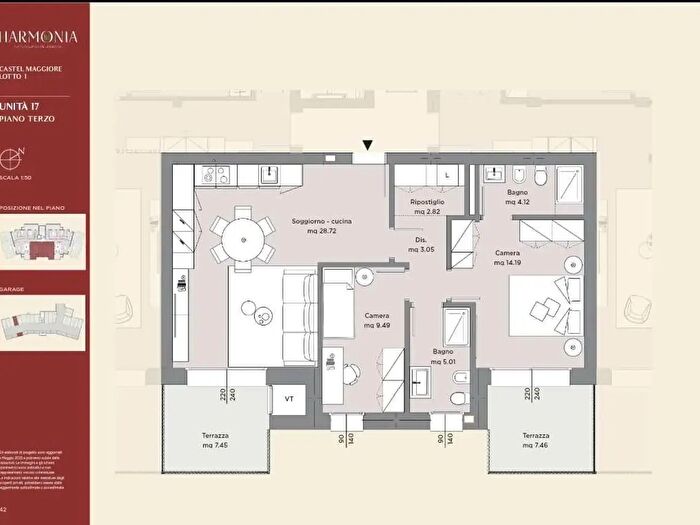 Appartamento trilocale in vendita in Via G Impastato, Castel Maggiore