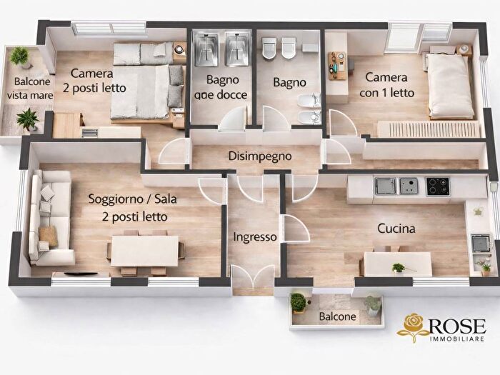 Appartamento con 5 locali in affitto in Quartiere Venezia, Livorno