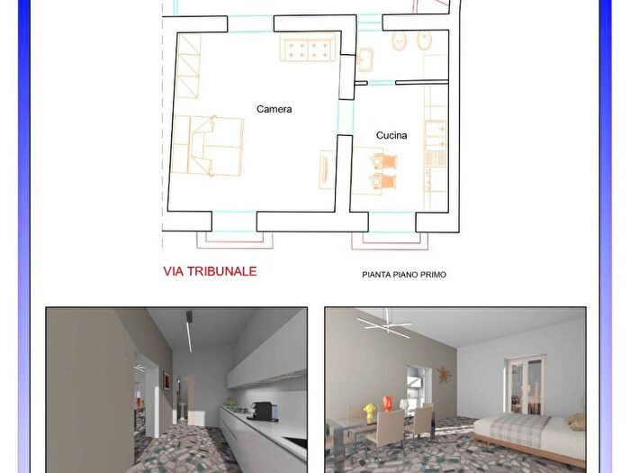 Appartamento bilocale in affitto in Via Tribunale, Aversa