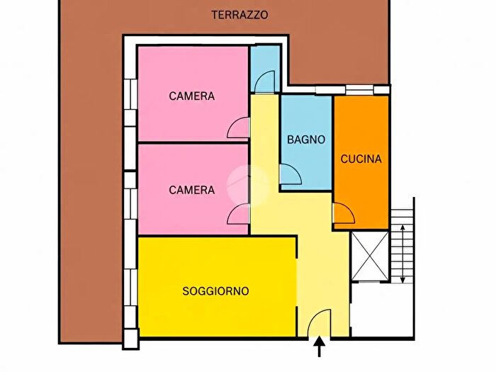 Appartamento trilocale in vendita in Roma