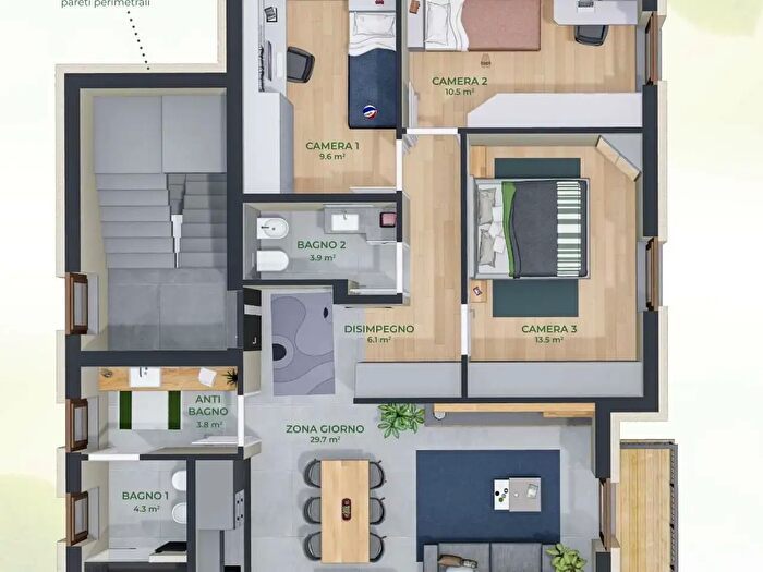 Appartamento quadrilocale in vendita in Cret De Breil, Chatillon