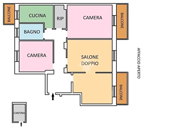 Appartamento quadrilocale in vendita in Via Campi Flegrei, Roma