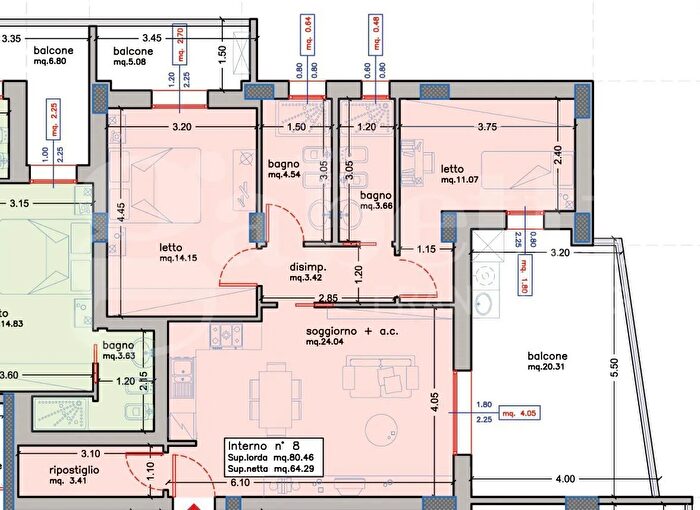 Appartamento trilocale in vendita in Via Venezia, Martinsicuro