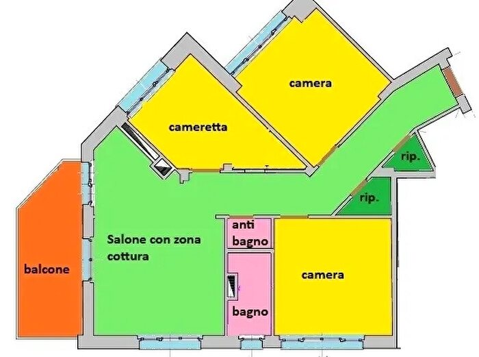 Appartamento quadrilocale in vendita in Via Tissoni, Savona
