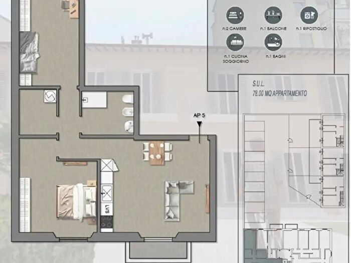 Appartamento trilocale in vendita in Firenze