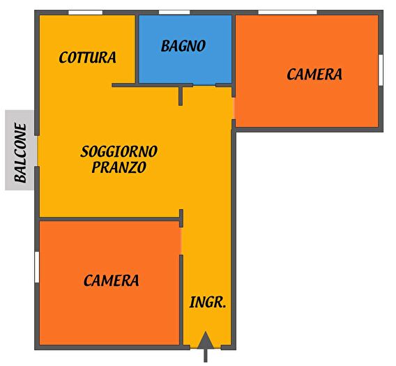 Appartamento trilocale in affitto in Bologna