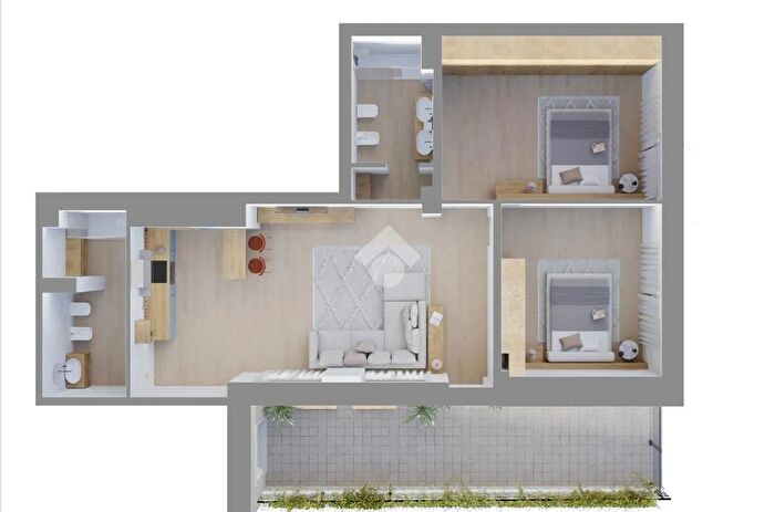 Appartamento trilocale in vendita in Via Cardinal Agliardi, Roma