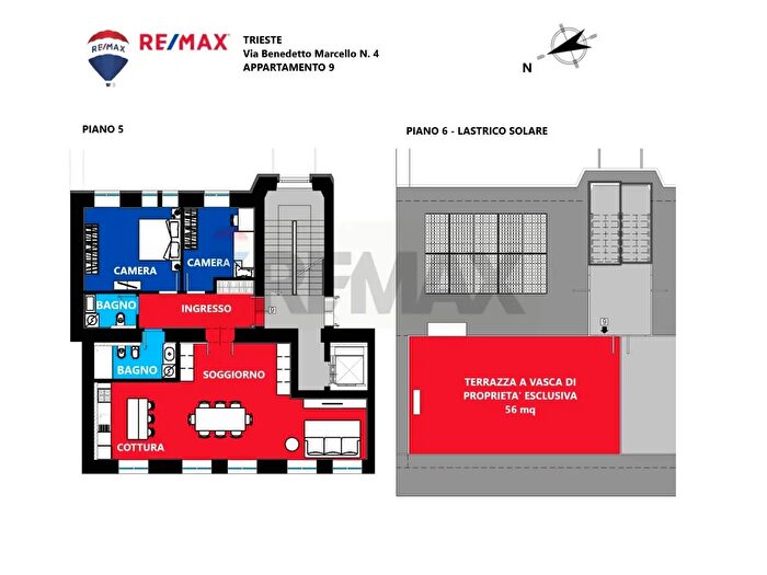 Appartamento bilocale in vendita in Via Benedetto Marcello, Trieste