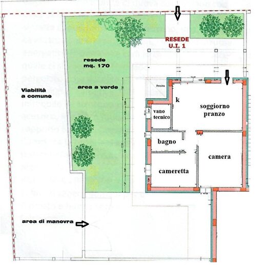 Appartamento trilocale in vendita in Aspare Spontini, Empoli