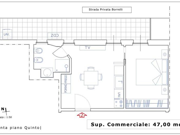 Appartamento bilocale in affitto in Via San Lorenzo, Carrassi, Bari