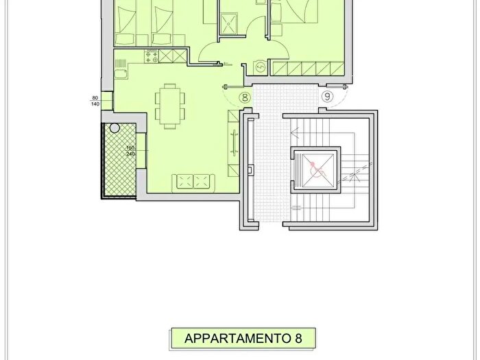Appartamento quadrilocale in vendita in Reggio Emilia