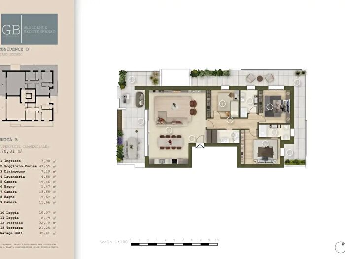 Appartamento quadrilocale in vendita in Via Antonio Magarotto, Abano Terme