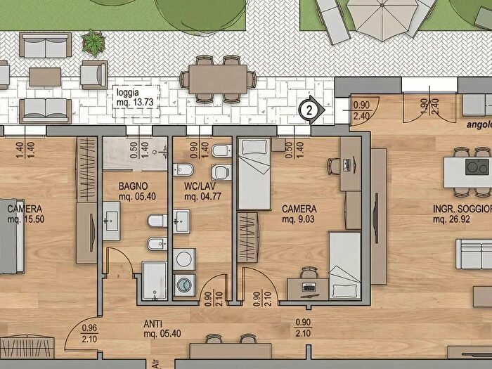 Appartamento trilocale in vendita in Masera Di Padova
