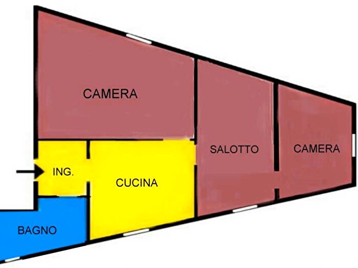 Appartamento trilocale in affitto in Via Giuseppe Massarenti, Massarenti, Bologna