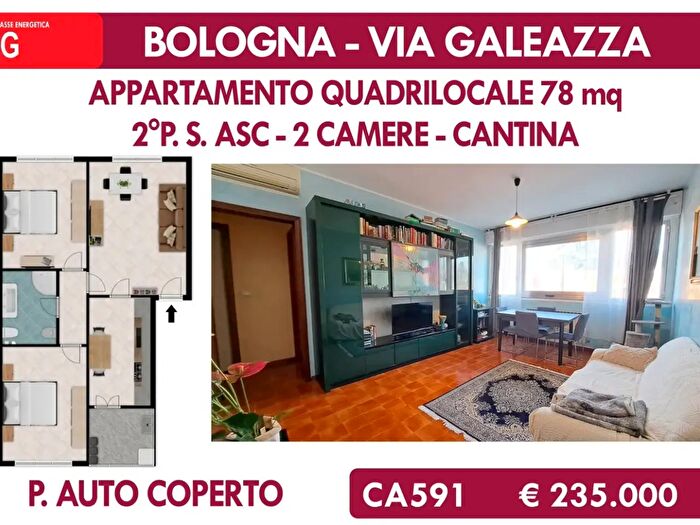 Appartamento quadrilocale in vendita in Via Galeazza, Bologna