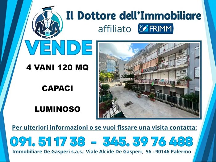Appartamento quadrilocale in vendita in Via Primo Carnera, Capaci