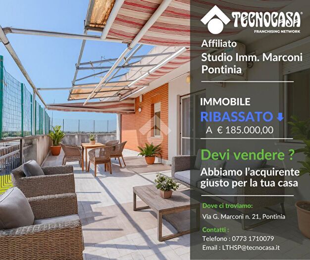 Appartamento trilocale in vendita in Via Emilia, Pontinia