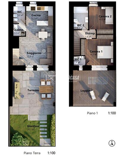 Casa trilocale in vendita in Cazzago San Martino