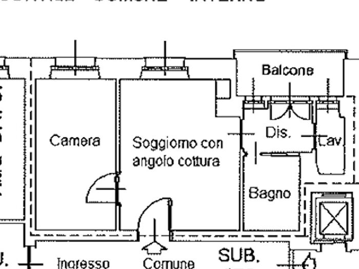 Appartamento monolocale in affitto in Via Settembre, Via Roma, Torino