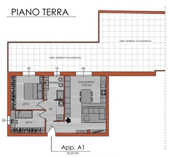 Appartamento trilocale in vendita in Piacenza