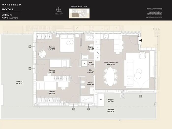 Appartamento quadrilocale in vendita in Rimini
