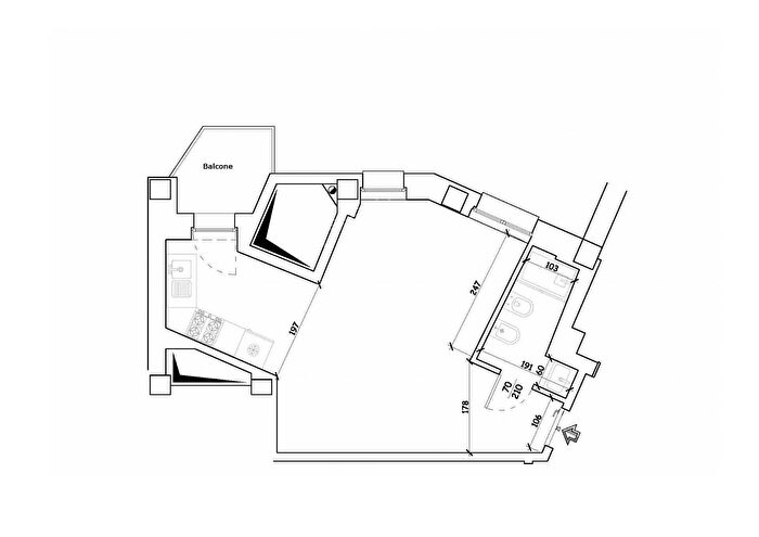 Appartamento monolocale in vendita in Via Milazzo, Bologna