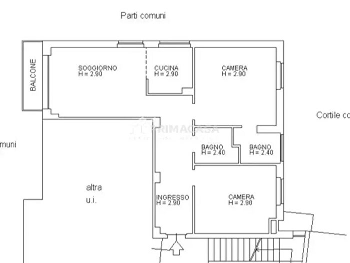 Appartamento trilocale in vendita in Piazza Francesco Carrara, Milano