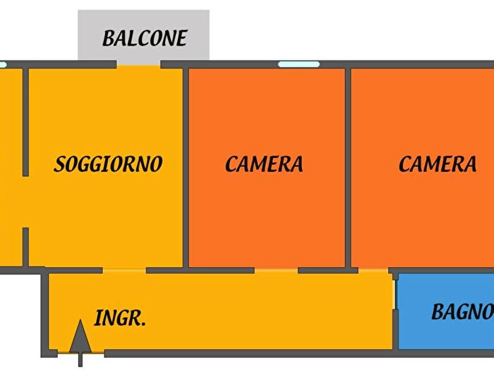 Appartamento trilocale in affitto in Via Ravenna, Mazzini Fossolo, Bologna