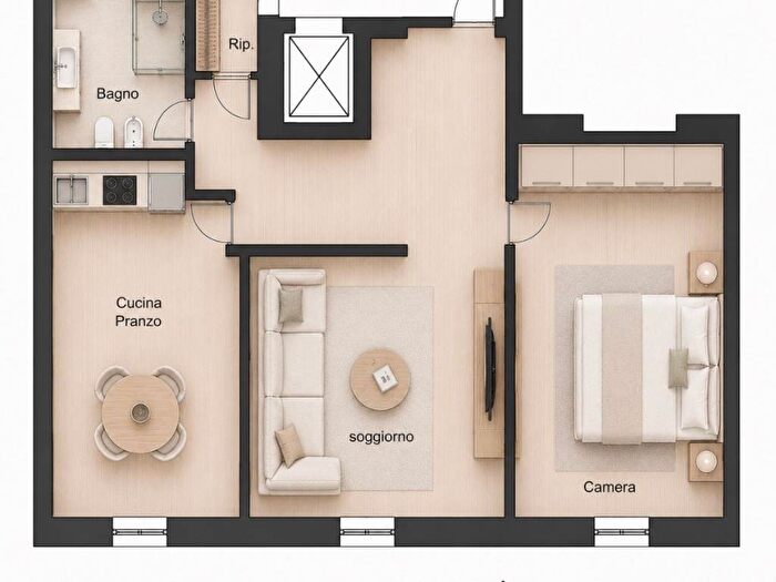 Appartamento trilocale in affitto in Corso Venezia, San Babila, Milano