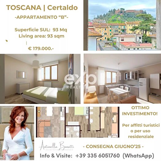 Appartamento trilocale in vendita in Certaldo