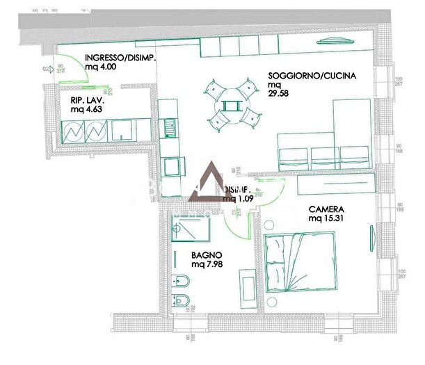 Appartamento bilocale in affitto in Via Roma, Cittadella