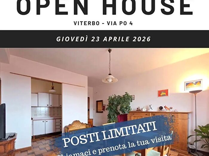 Appartamento trilocale in vendita in Via Po, Viterbo