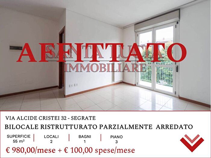 Appartamento bilocale in affitto in Via Alcide Cristei, Segrate Centro, Segrate