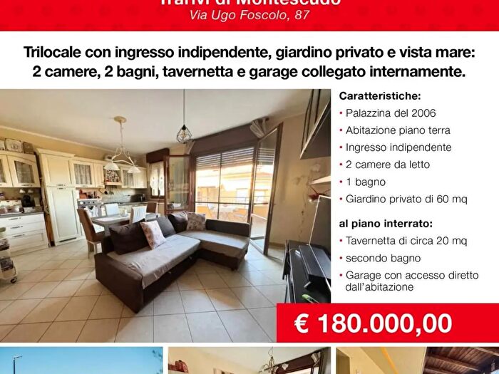Appartamento trilocale in vendita in Via Ugo Foscolo, MontescudoMonte Colombo