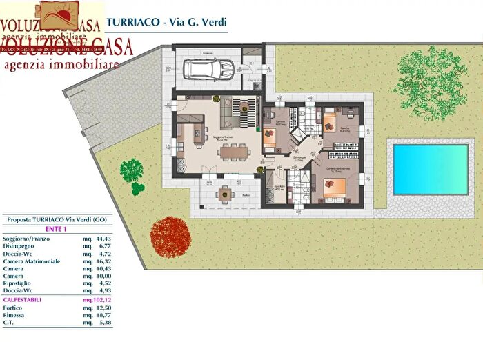 Casa con 7 locali in vendita in Via Verdi, Turriaco