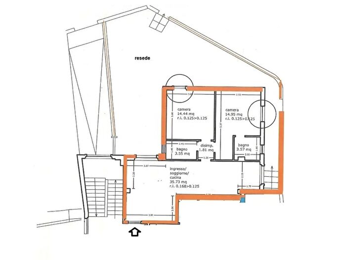Appartamento quadrilocale in vendita in Ia Baldassarre Peruzzi, Siena