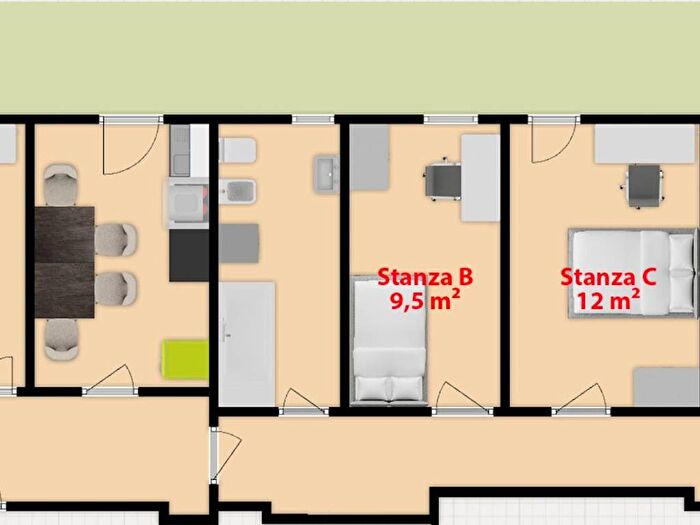 Appartamento con 5 locali in affitto in Via Albona, Santa Bona Nuova, Treviso