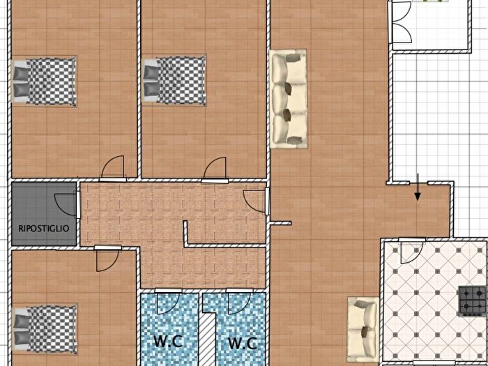 Appartamento quadrilocale in affitto in Via Alfredo Baccarini, Appio Latino, Roma