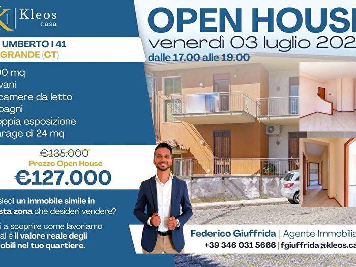 Appartamento quadrilocale in vendita in Via Umberto I, Viagrande