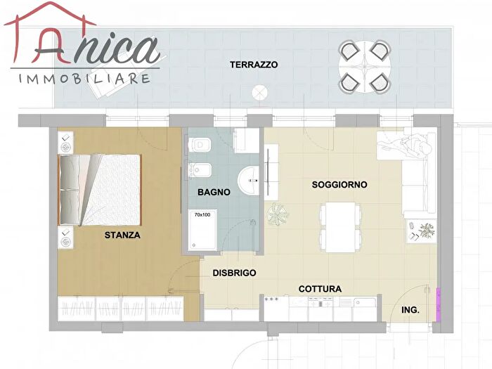 Appartamento bilocale in vendita in Via della Canova, Trento