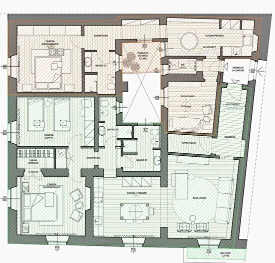 Appartamento trilocale in vendita in Piazza di San Marco Firenze, Firenze