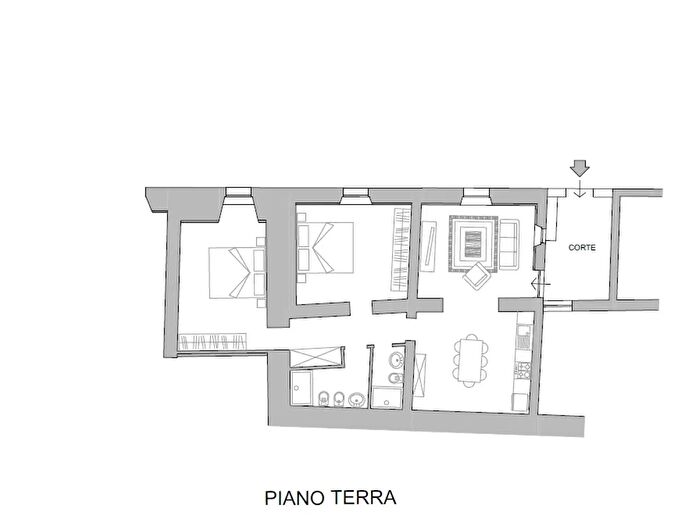 Appartamento quadrilocale in vendita in Le Scotte Si, Siena